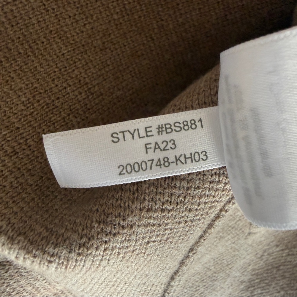J.Crew Factory Two-Button Sweater Blazer Tan Medium - Picture 9 of 9